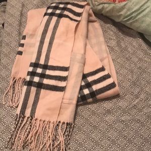Pink and Black Scarf